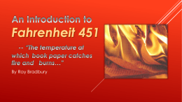 Fahrenheit 451 powerpoint