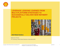 Leverage lessons learned from Multi-Platform