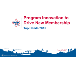 Program Innovation to Drive New Membership