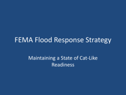 FEMA Flood Response Strategy