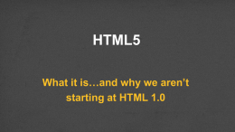 HTML5 - Colleen van Lent