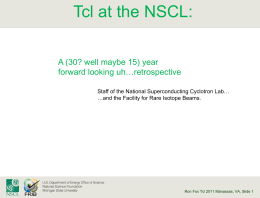 nscltcl-presentation - Tcl Community Association