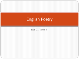 English Poetry