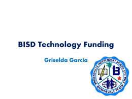 BISD Technology Funding - Butler at UTB / FrontPage