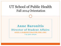 Student Services Orientation Fall 2014