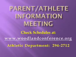 Parent/Athlete Information Meeting - Cudahy