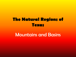 Mountains and Basins
