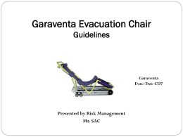 Evacuation Chair Training