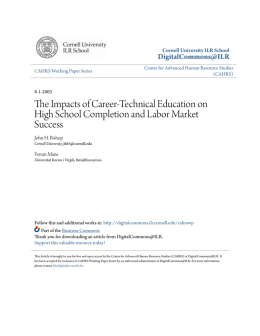 The Impacts of Career-Technical Education on High School