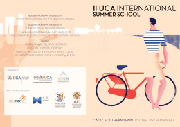 ii uca international - UCA International Summer School