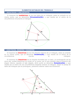 elementos notables del triángulo