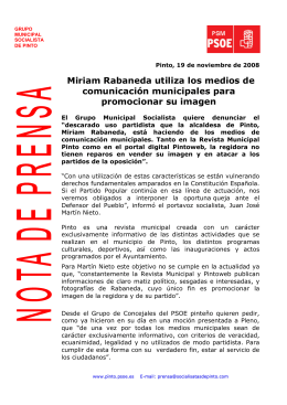 Miriam Rabaneda utiliza los medios de comunicación