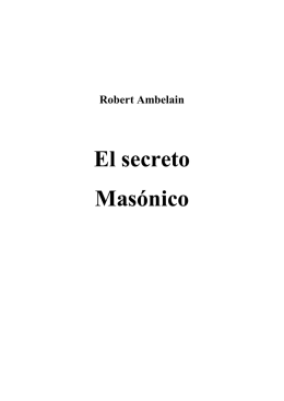 Libro – El Secreto Masónico - Respetable Logia Simbólica Centauro