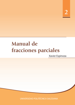 Manual de fracciones parciales