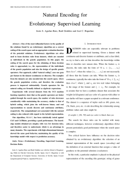 Natural Encoding for Evolutionary Supervised Learning