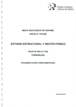 Informe estudio estructural neotectónico