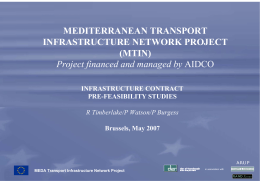 Infrastructure Project, Pre-Feasibility Studies