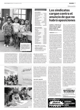 Diario de Navarra – 06.09.2014 – “Erster Schultag”