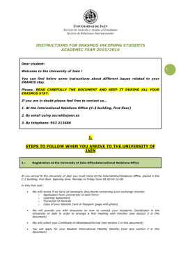 1 instructions for erasmus incoming students academic year 2015