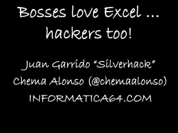 Bosses love Excel … hackers too!