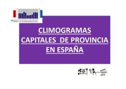 CLIMOGRAMAS CAPITALES DE PROVINCIA EN ESPAÑA