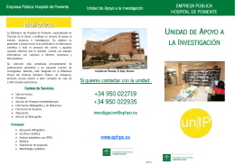 tríptico UNIP - Hospital de Poniente