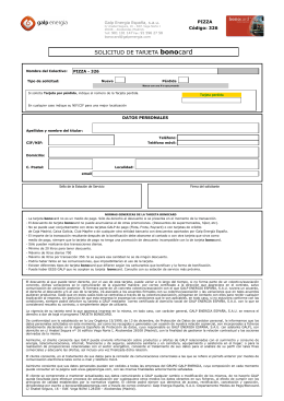 Solicitud Formulario Tarjeta Bonocard Colectivo para pdf