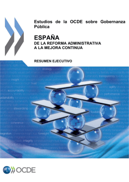 Estudio de la OCDE sobre Gobernanza Pública de España