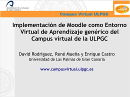 Implementación de Moodle como Entorno Virtual de Aprendizaje