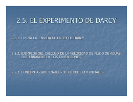 2.5.1. FORMA EXTENDIDA DE LA LEY DE DARCY