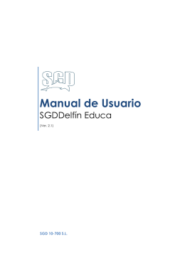 Manual de Usuario - SGD Delfín Educa
