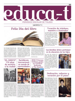 Feliz Día del libro - Ayuntamiento de Toledo