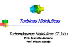 CT-3411 Clase 4 Turbinas Hidráulicas Francis