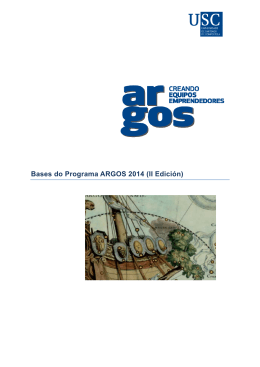 Bases do Programa ARGOS 2014 (II Edición)