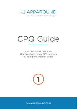 CPQ Guide - Apparound