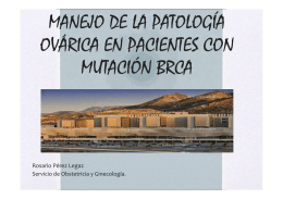 Manejo de la patología ovárica en pacientes con mutación BRCA