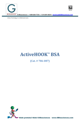 ActiveHOOK™ BSA (Cat. # 786-087) - G