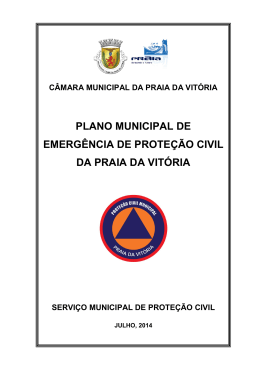 Plano Municipal de Emergência de Proteção Civil da Praia da Vitória