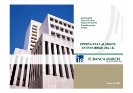 Banca March Bank Account (Spanish)