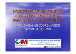 Hospitalización parcial para niños y adolescentes