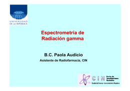 Espectrometría de Radiación gamma
