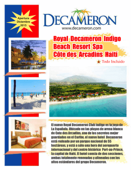 Royal Decameron Indigo Beach Resort Spa Côte des Arcadins Haití