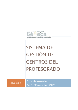 Manual Usuario Séneca-formación CEP - CEP de Osuna
