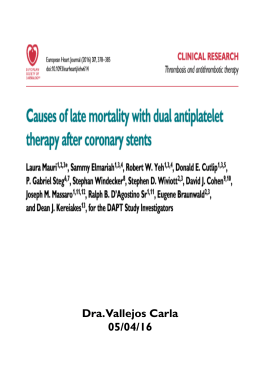 Eur Heart J 2016 37 378-385 - Causes of late