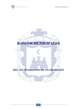 bandos municipales - Ayuntamiento de Vilamarxant