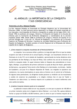 AL-ANDALUS_LA IMPORTANCIA DE LA CONQUISTA_ENTREVISTA