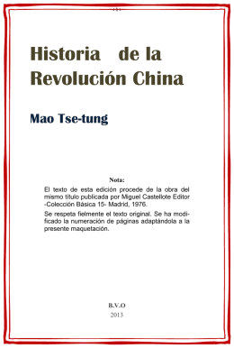 Historia de la Revolución China