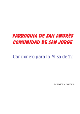 Cancionero San Jorge.pmd - Parroquia de San Andrés Apóstol
