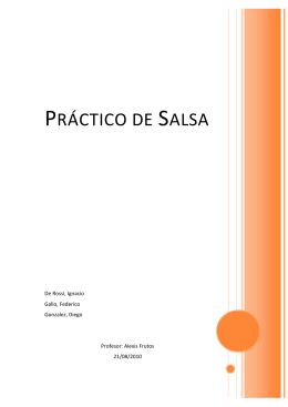Práctico Salsa - SALSA CORDOBA