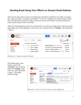 Email User Guide - Sending Email as Office (v2)